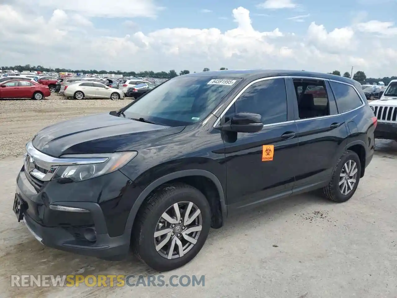 1 Photograph of a damaged car 5FNYF6H5XMB072478 HONDA PILOT 2021