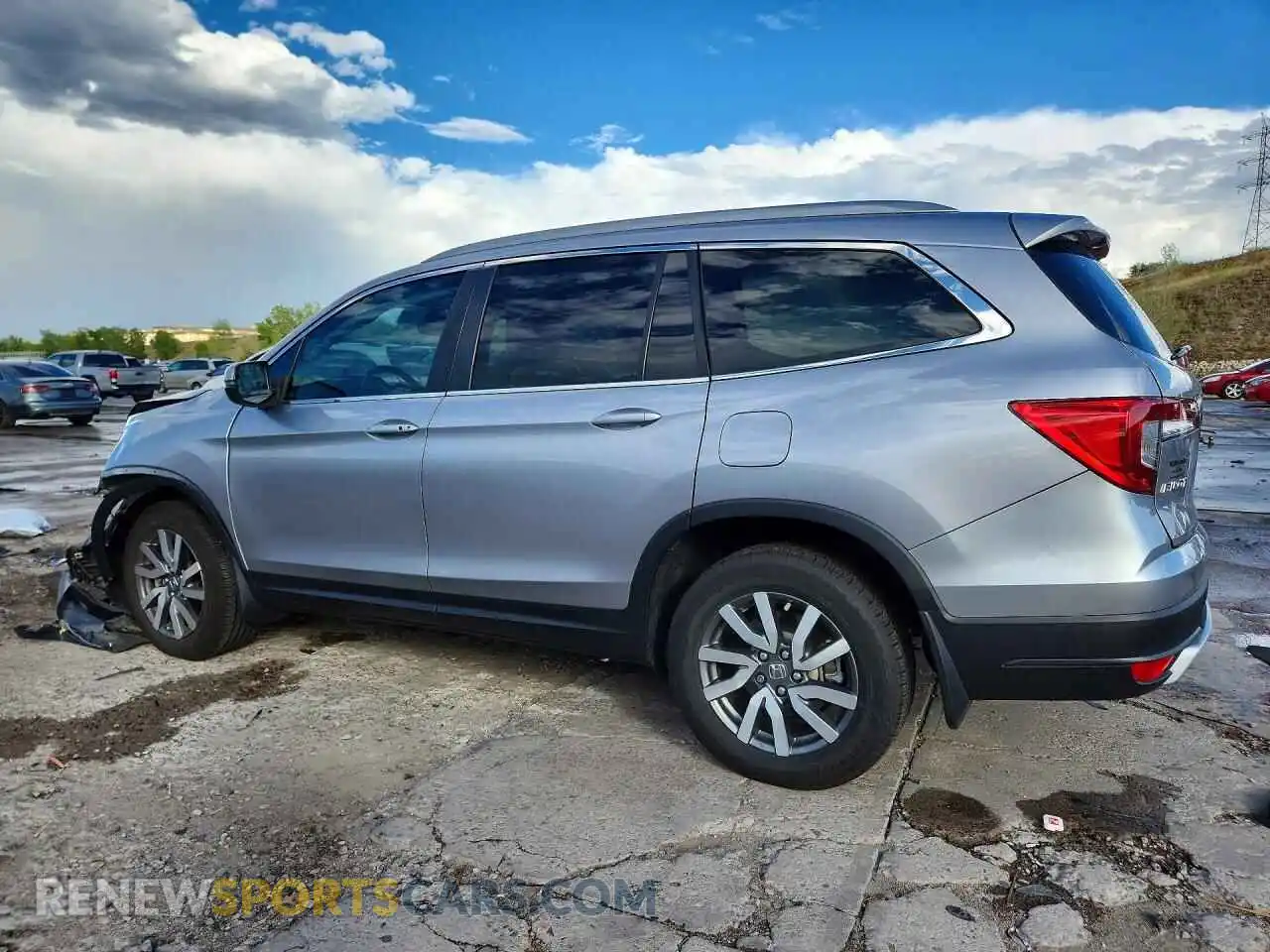 2 Photograph of a damaged car 5FNYF6H5XMB102885 HONDA PILOT 2021