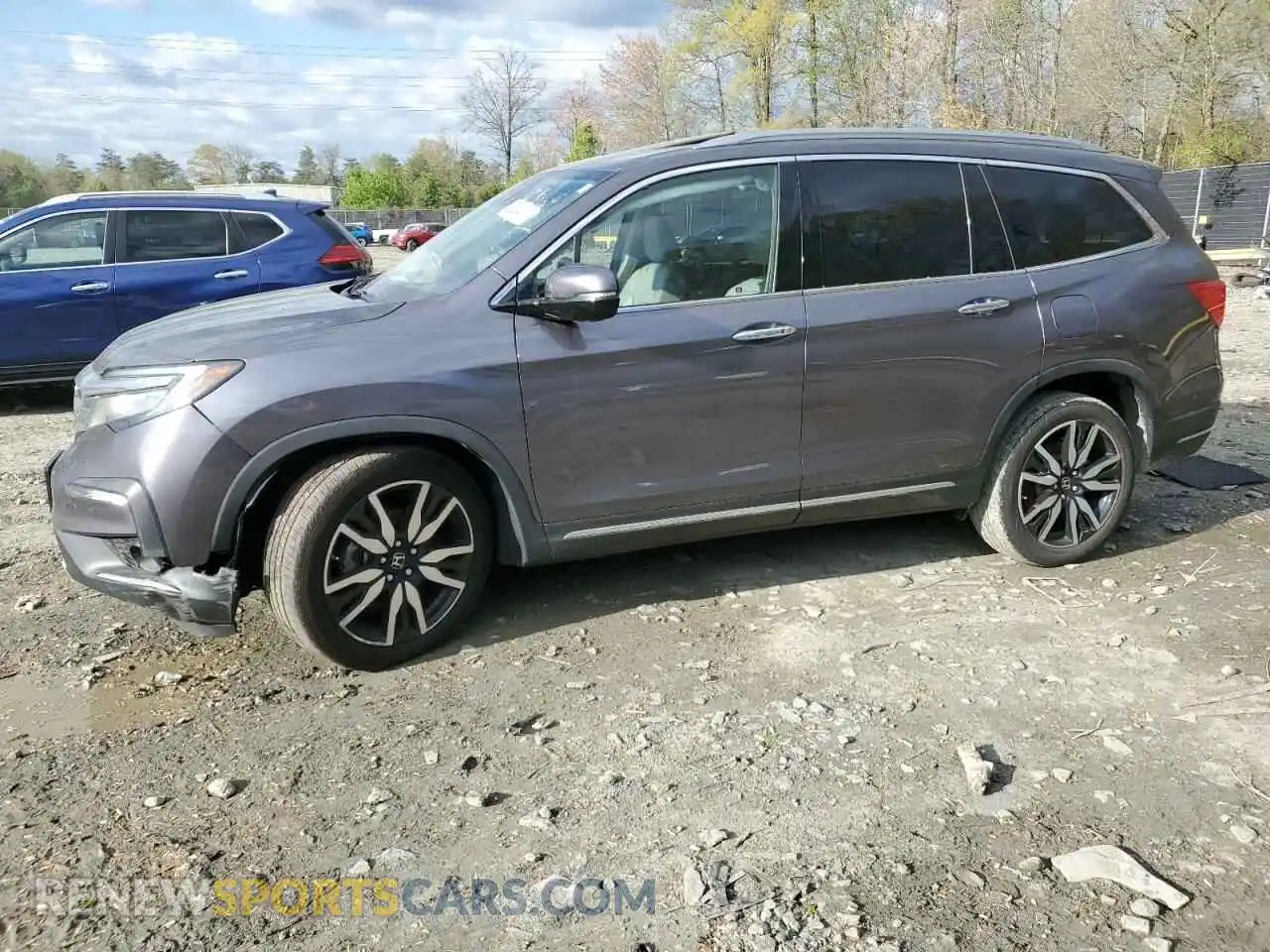 1 Photograph of a damaged car 5FNYF6H60MB078881 HONDA PILOT 2021