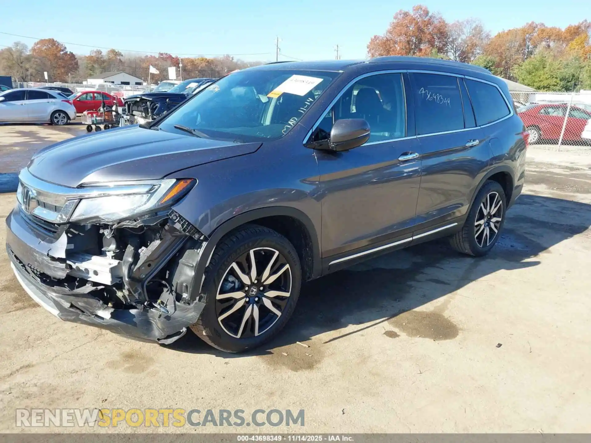 2 Photograph of a damaged car 5FNYF6H62MB033604 HONDA PILOT 2021