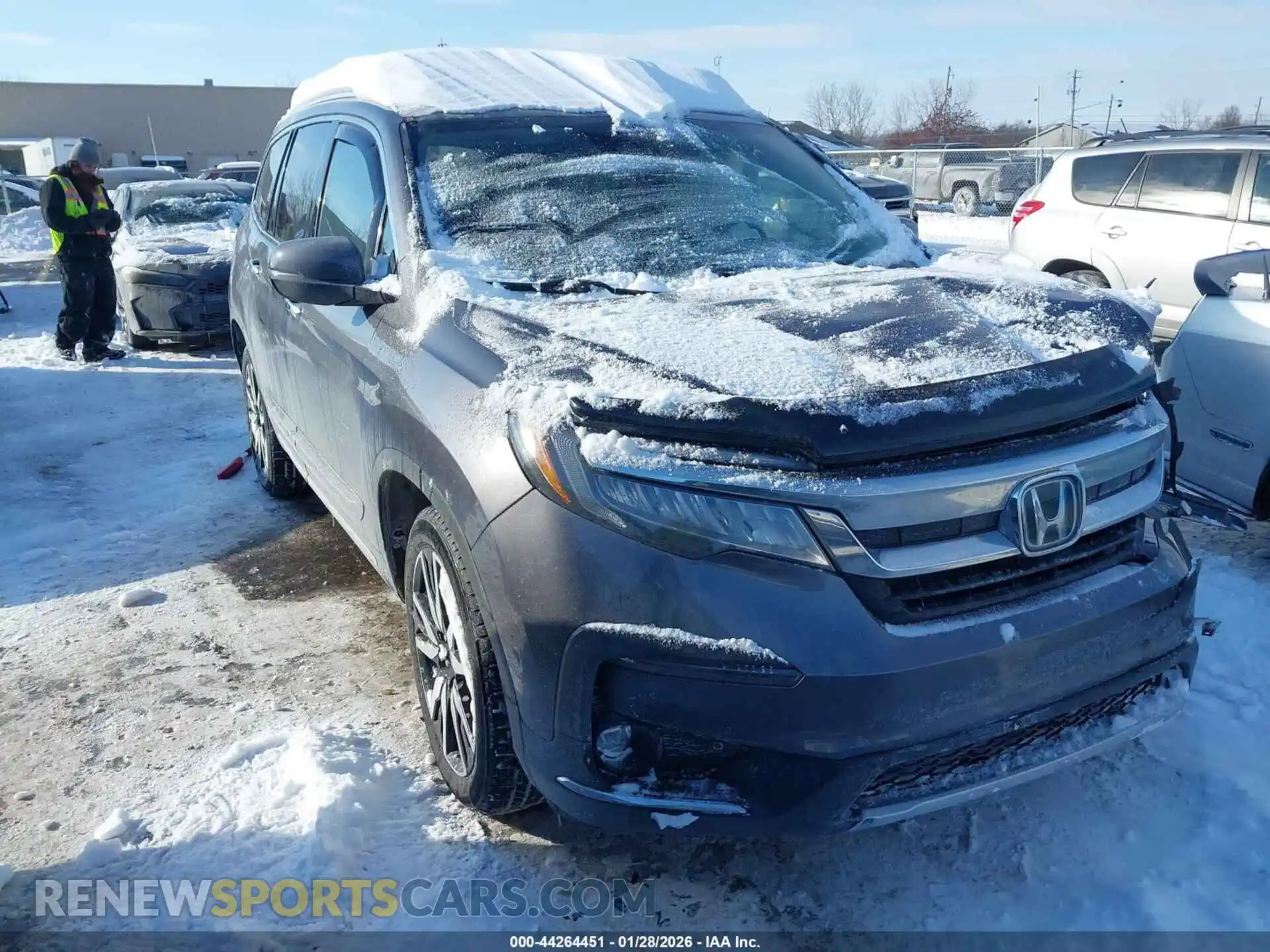 1 Photograph of a damaged car 5FNYF6H69MB077468 HONDA PILOT 2021