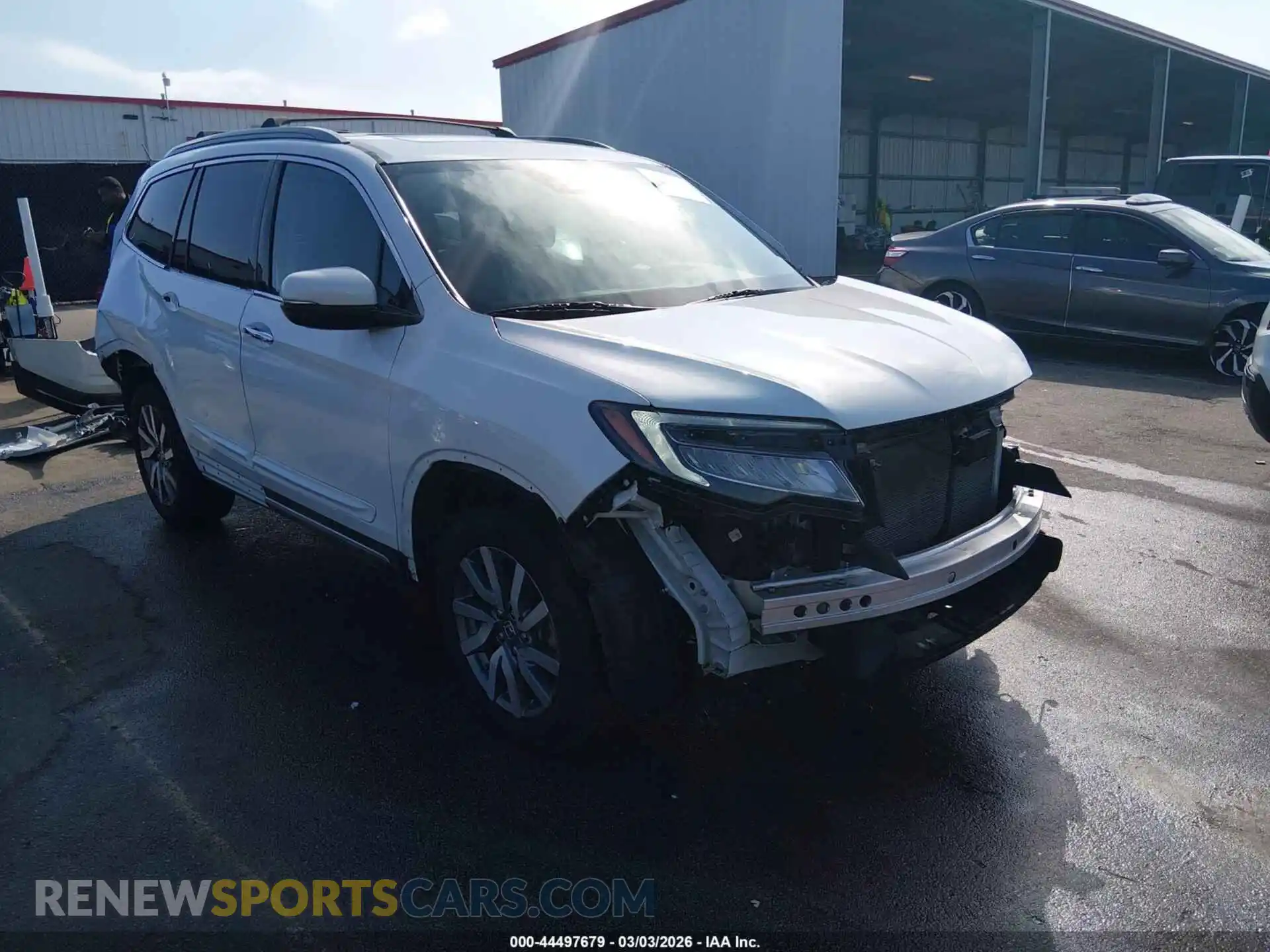 1 Photograph of a damaged car 5FNYF6H6XMB071484 HONDA PILOT 2021