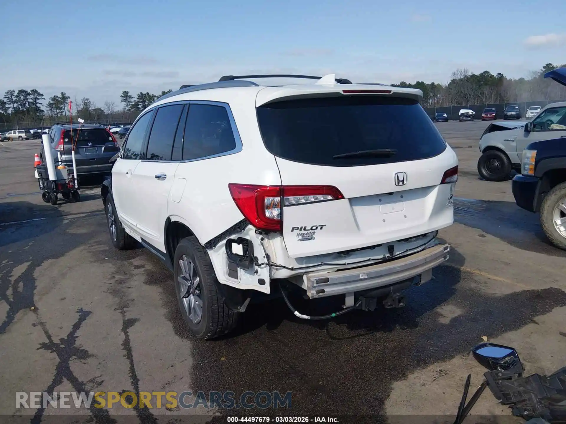 3 Photograph of a damaged car 5FNYF6H6XMB071484 HONDA PILOT 2021