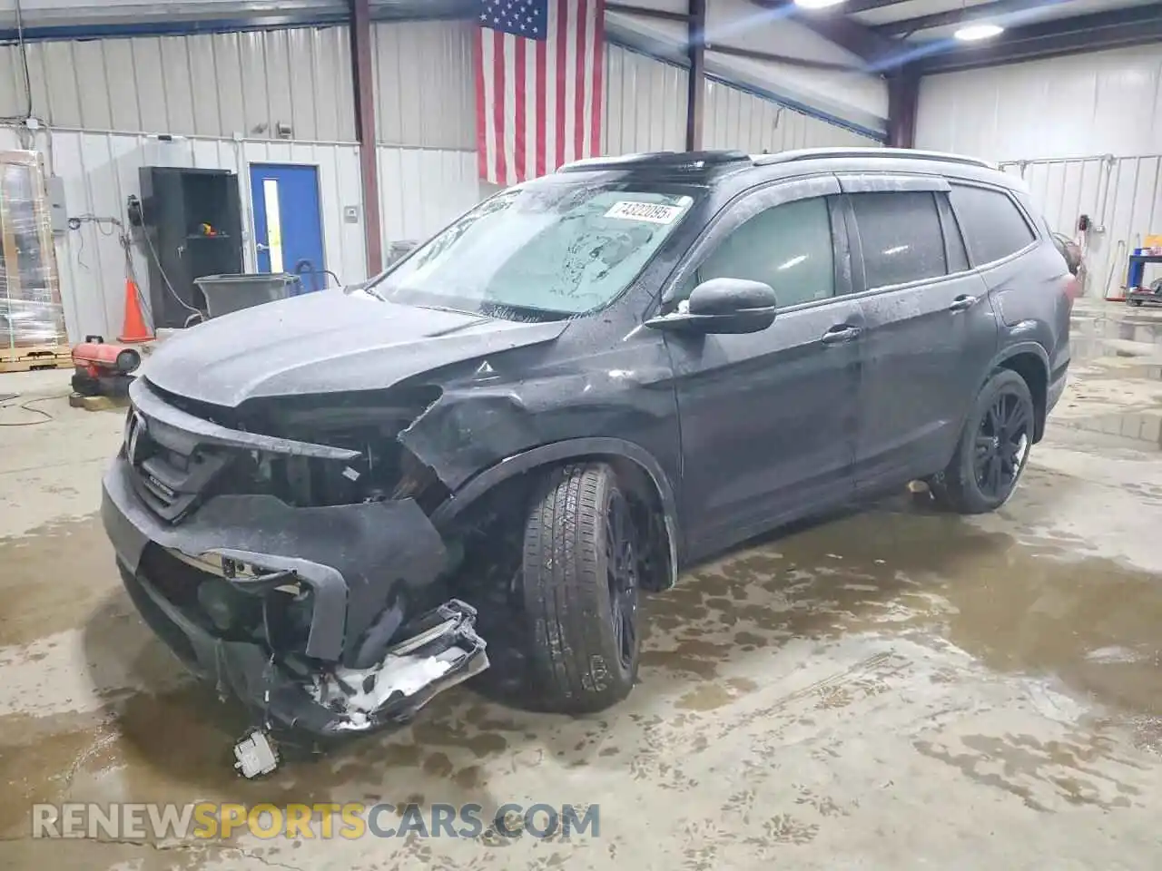 1 Photograph of a damaged car 5FNYF6H70MB055044 HONDA PILOT 2021