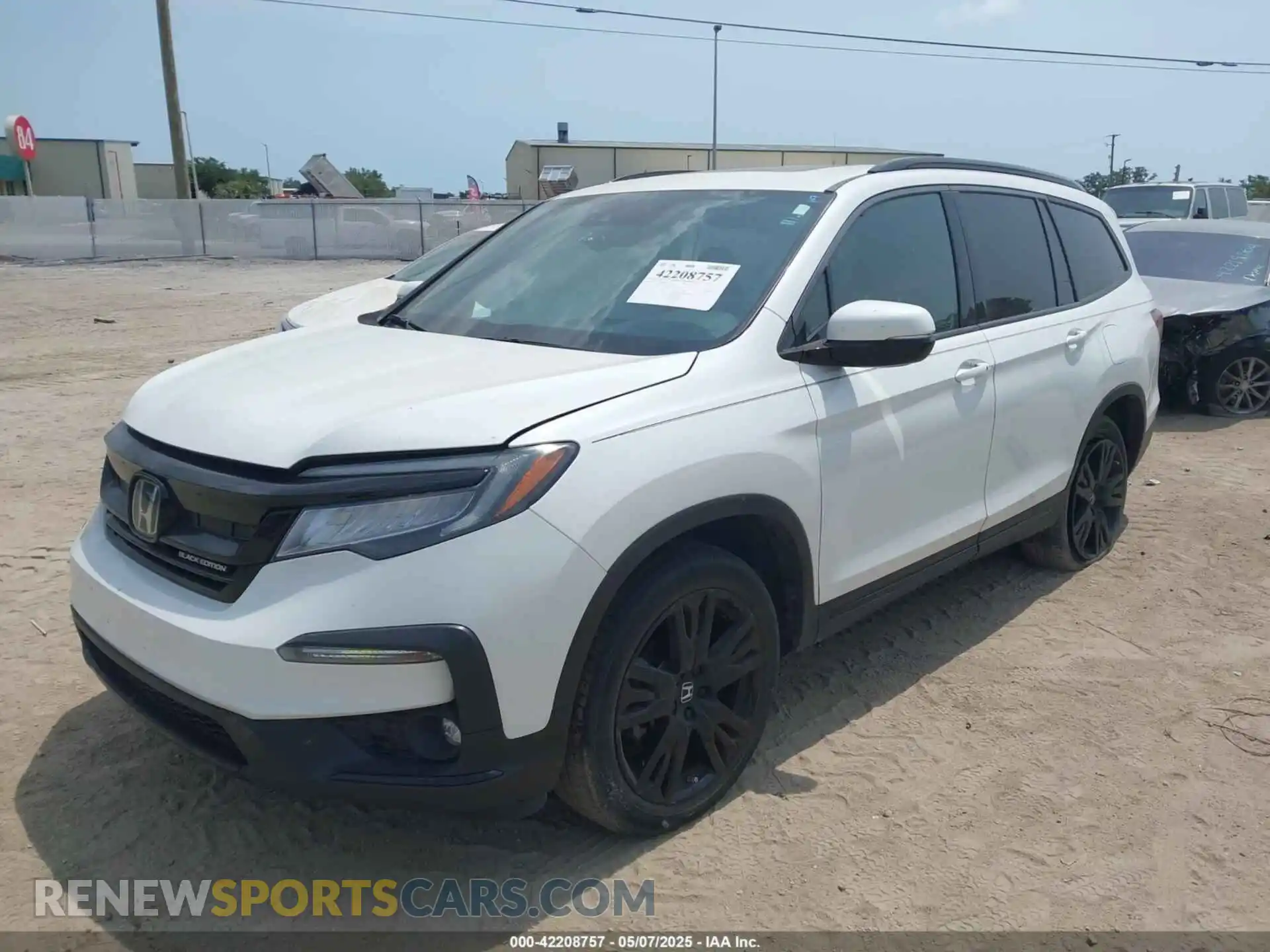 2 Photograph of a damaged car 5FNYF6H71MB036843 HONDA PILOT 2021