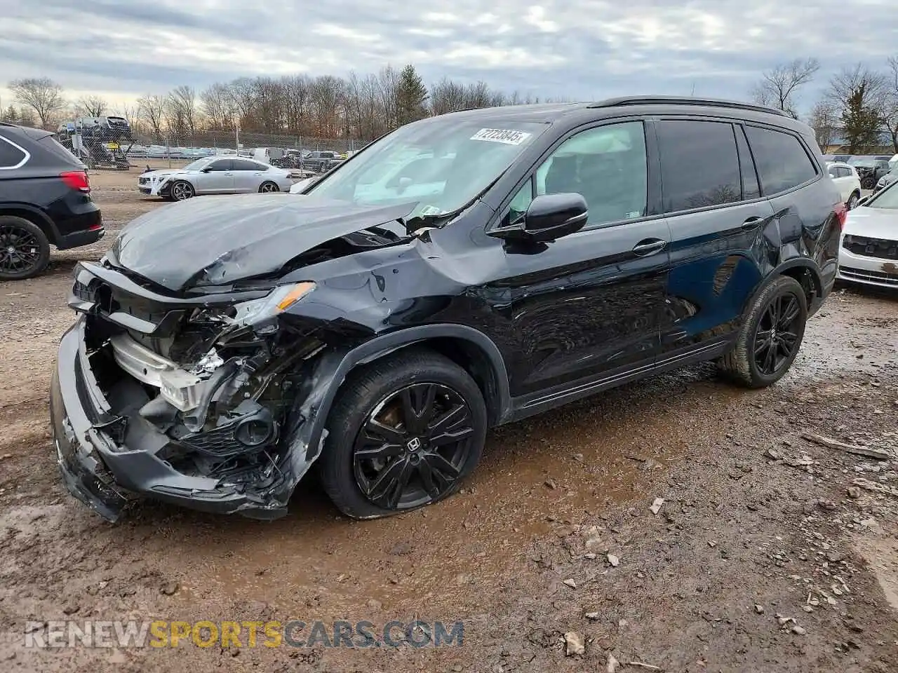 1 Photograph of a damaged car 5FNYF6H74MB052972 HONDA PILOT 2021