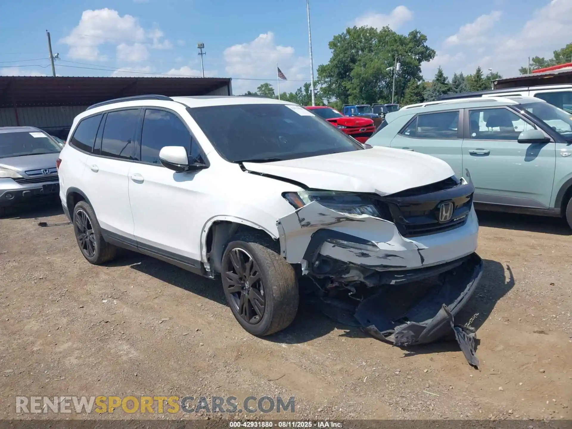 1 Photograph of a damaged car 5FNYF6H74MB056620 HONDA PILOT 2021