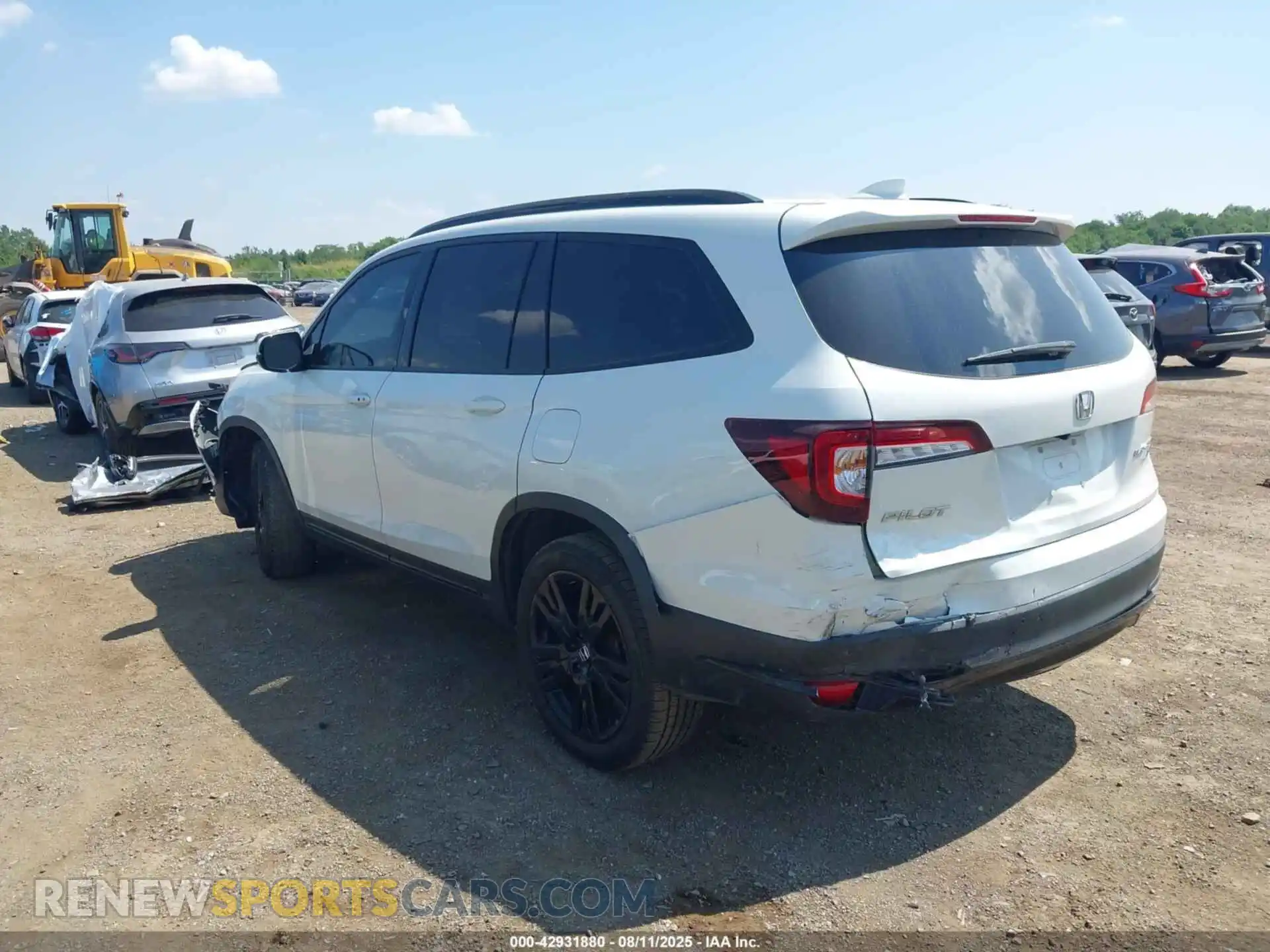 3 Photograph of a damaged car 5FNYF6H74MB056620 HONDA PILOT 2021