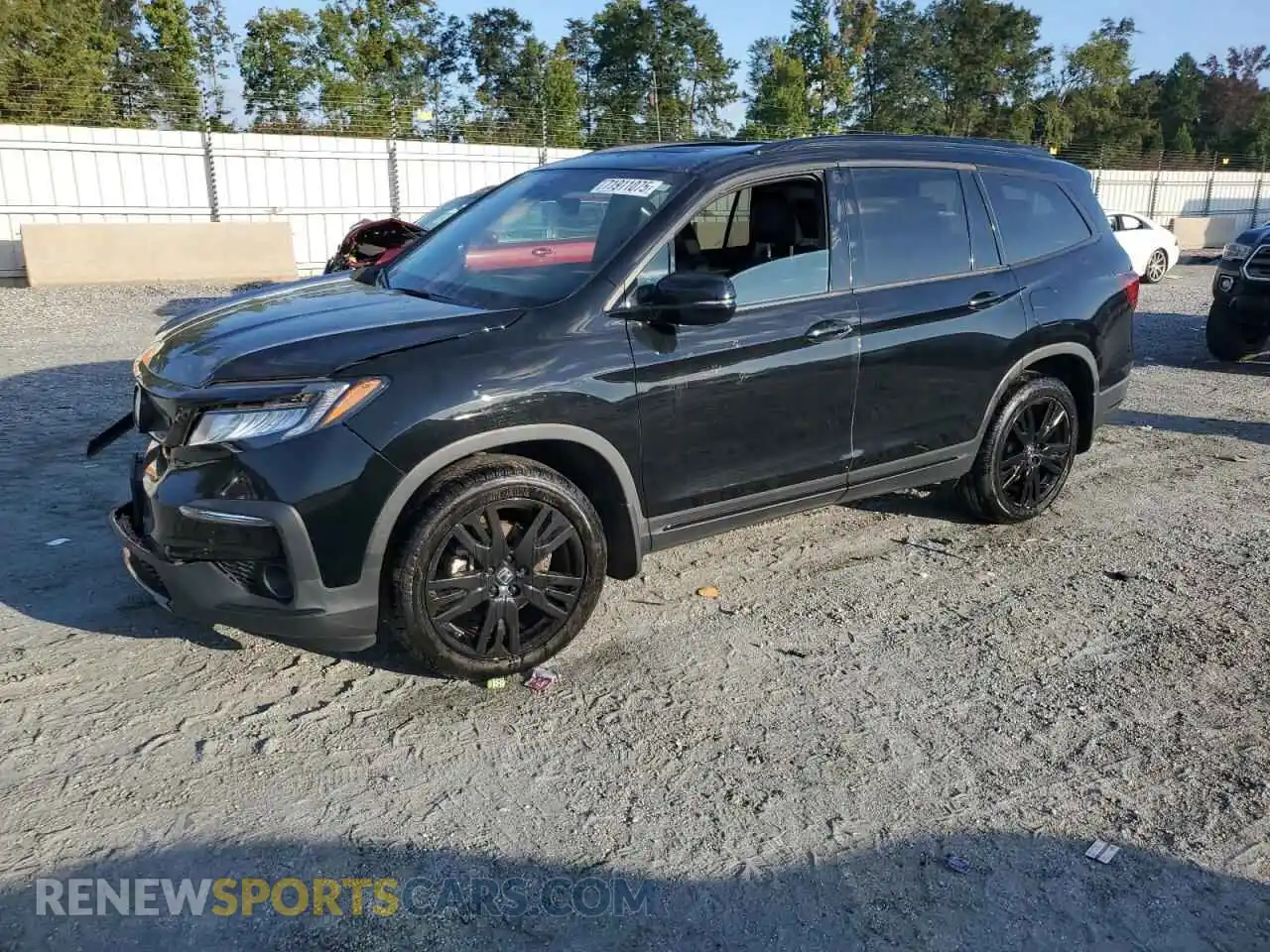1 Photograph of a damaged car 5FNYF6H76MB028978 HONDA PILOT 2021