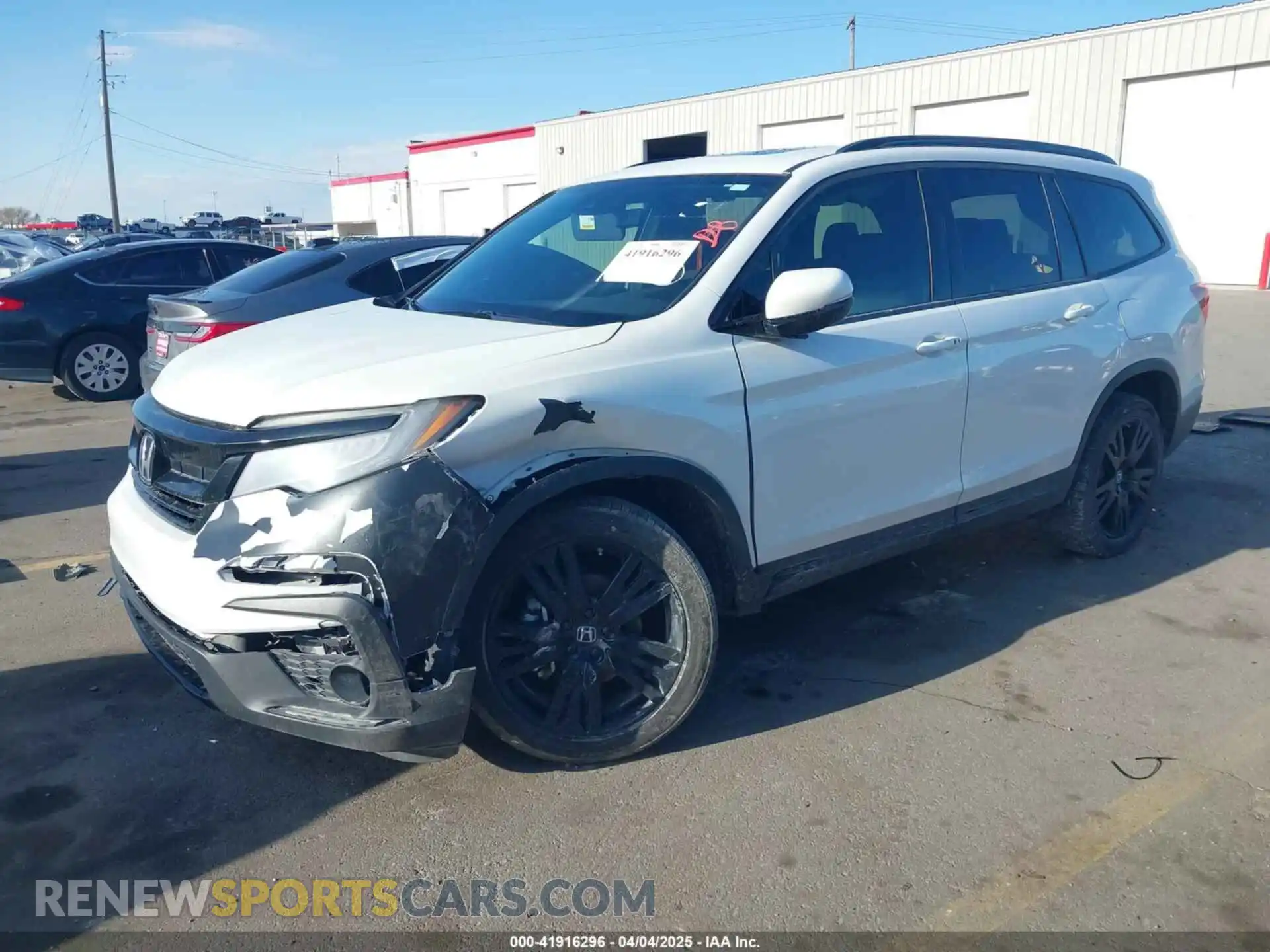 2 Photograph of a damaged car 5FNYF6H77MB027077 HONDA PILOT 2021