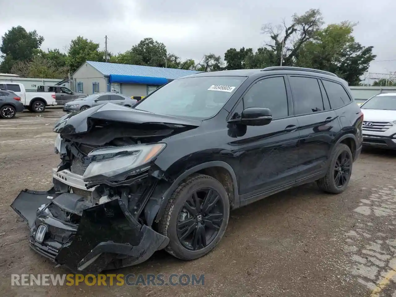 1 Photograph of a damaged car 5FNYF6H79MB017425 HONDA PILOT 2021