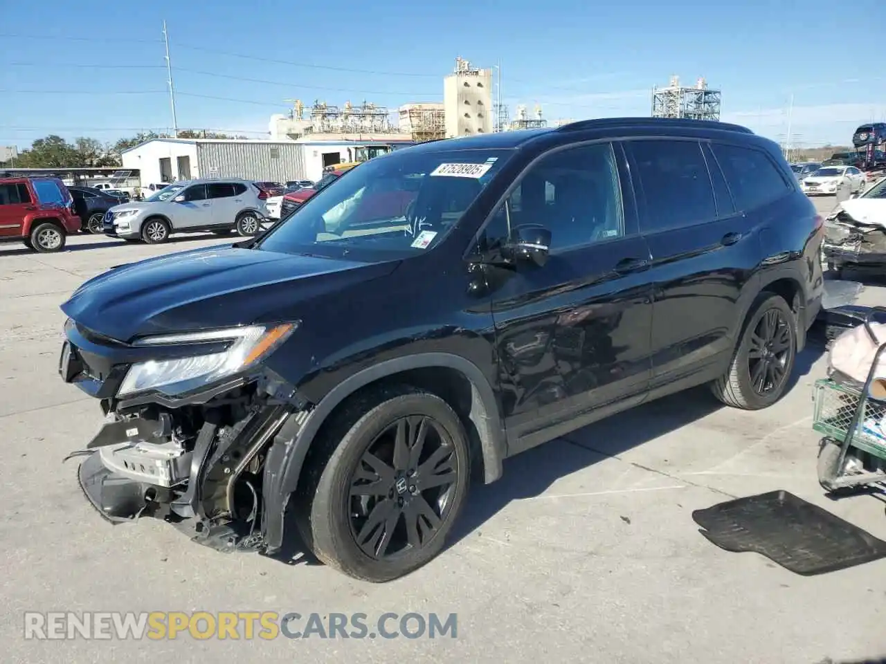 1 Photograph of a damaged car 5FNYF6H79MB045547 HONDA PILOT 2021