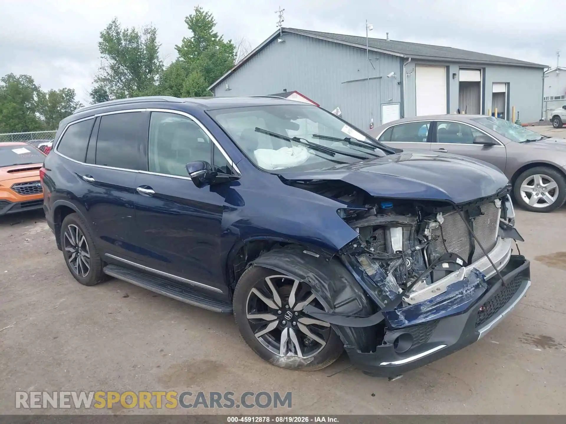 1 Photograph of a damaged car 5FNYF6H90MB014804 HONDA PILOT 2021