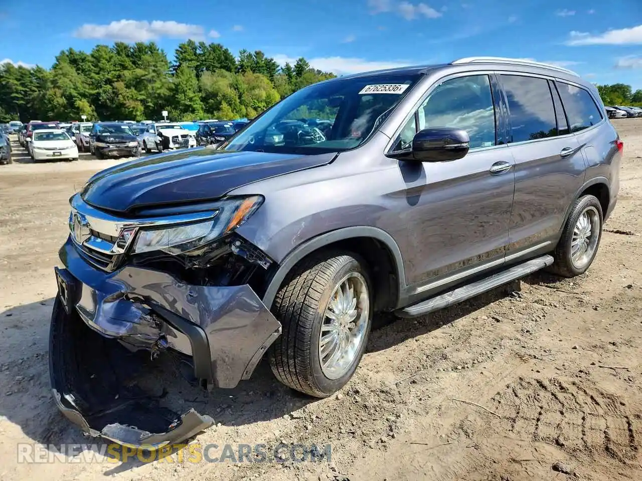 1 fotografías del automóvil dañado 5FNYF6H91MB045270 HONDA PILOT 2021