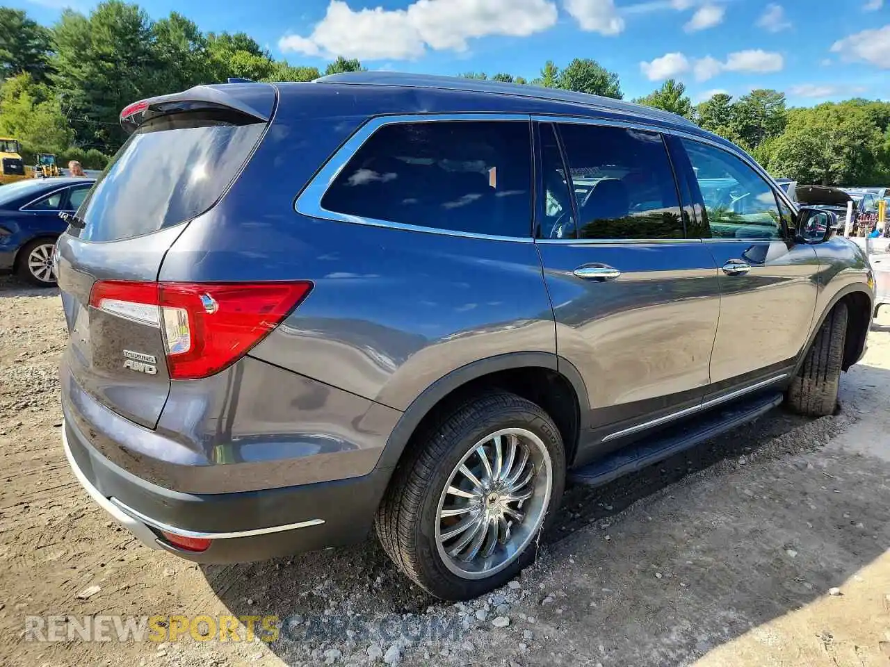 3 fotografías del automóvil dañado 5FNYF6H91MB045270 HONDA PILOT 2021