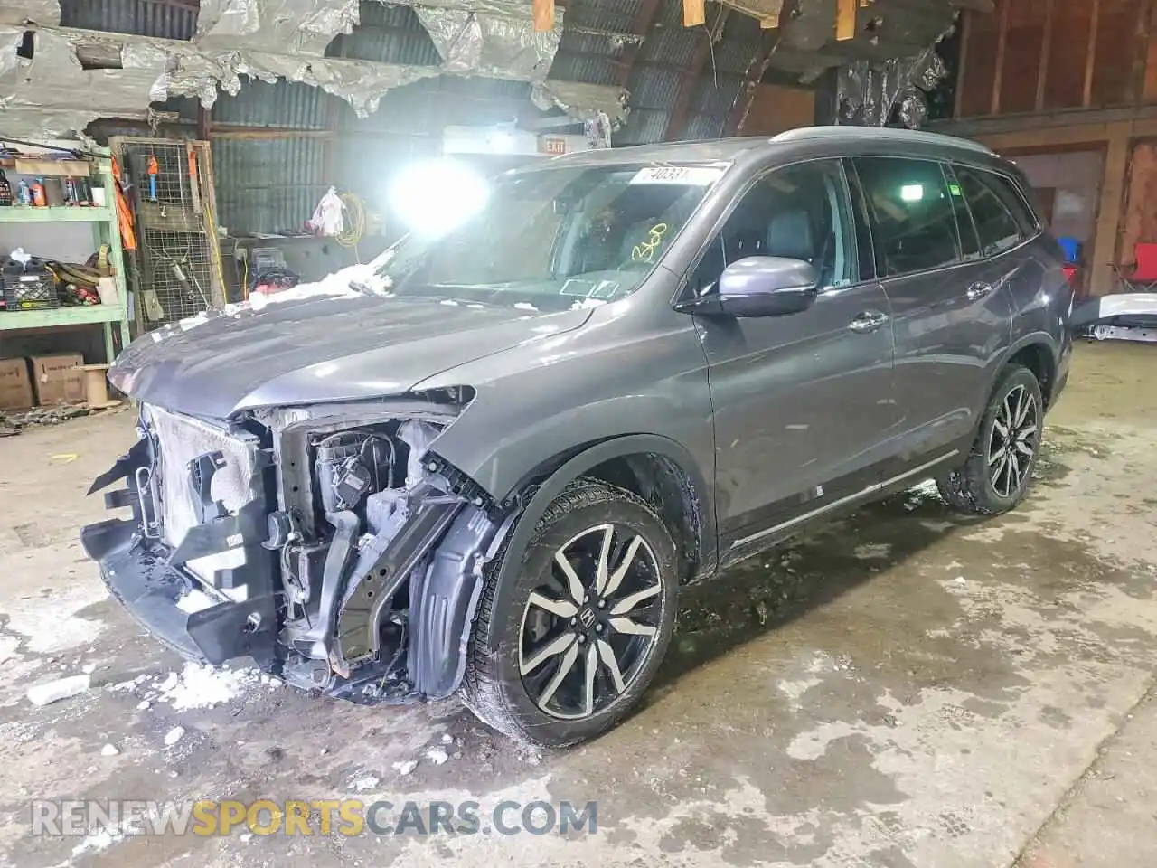 1 Photograph of a damaged car 5FNYF6H91MB049562 HONDA PILOT 2021