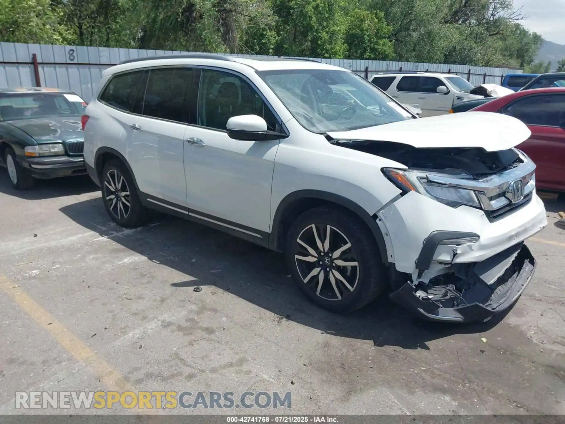 1 Photograph of a damaged car 5FNYF6H91MB061467 HONDA PILOT 2021