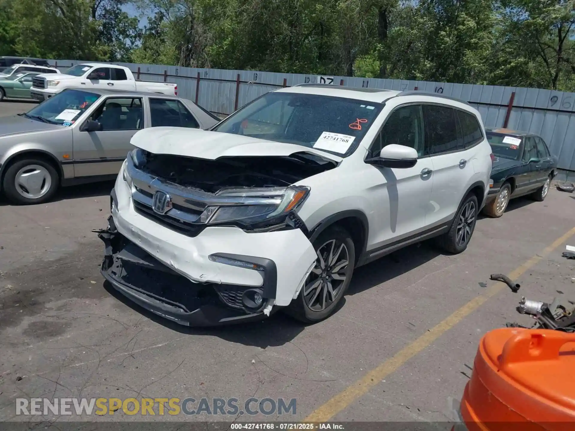 2 Photograph of a damaged car 5FNYF6H91MB061467 HONDA PILOT 2021