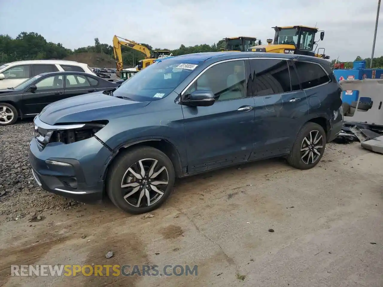 1 Photograph of a damaged car 5FNYF6H91MB089527 HONDA PILOT 2021