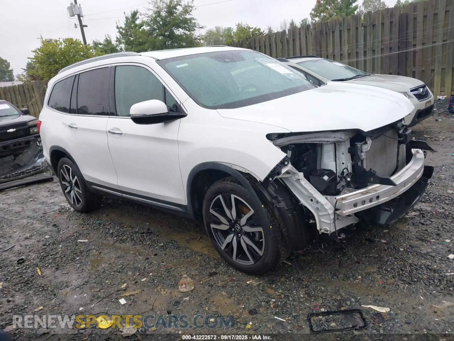 1 Photograph of a damaged car 5FNYF6H93MB026803 HONDA PILOT 2021