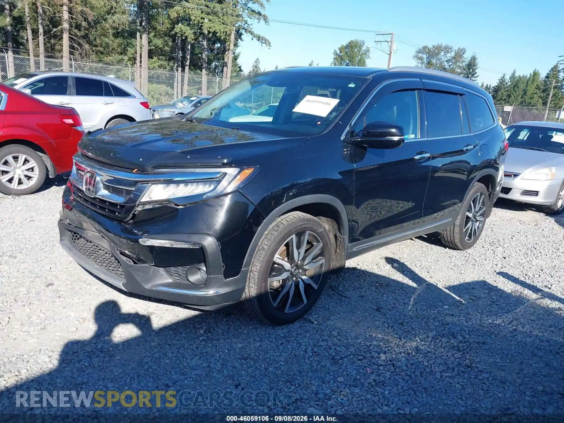 2 fotografías del automóvil dañado 5FNYF6H95MB053971 HONDA PILOT 2021