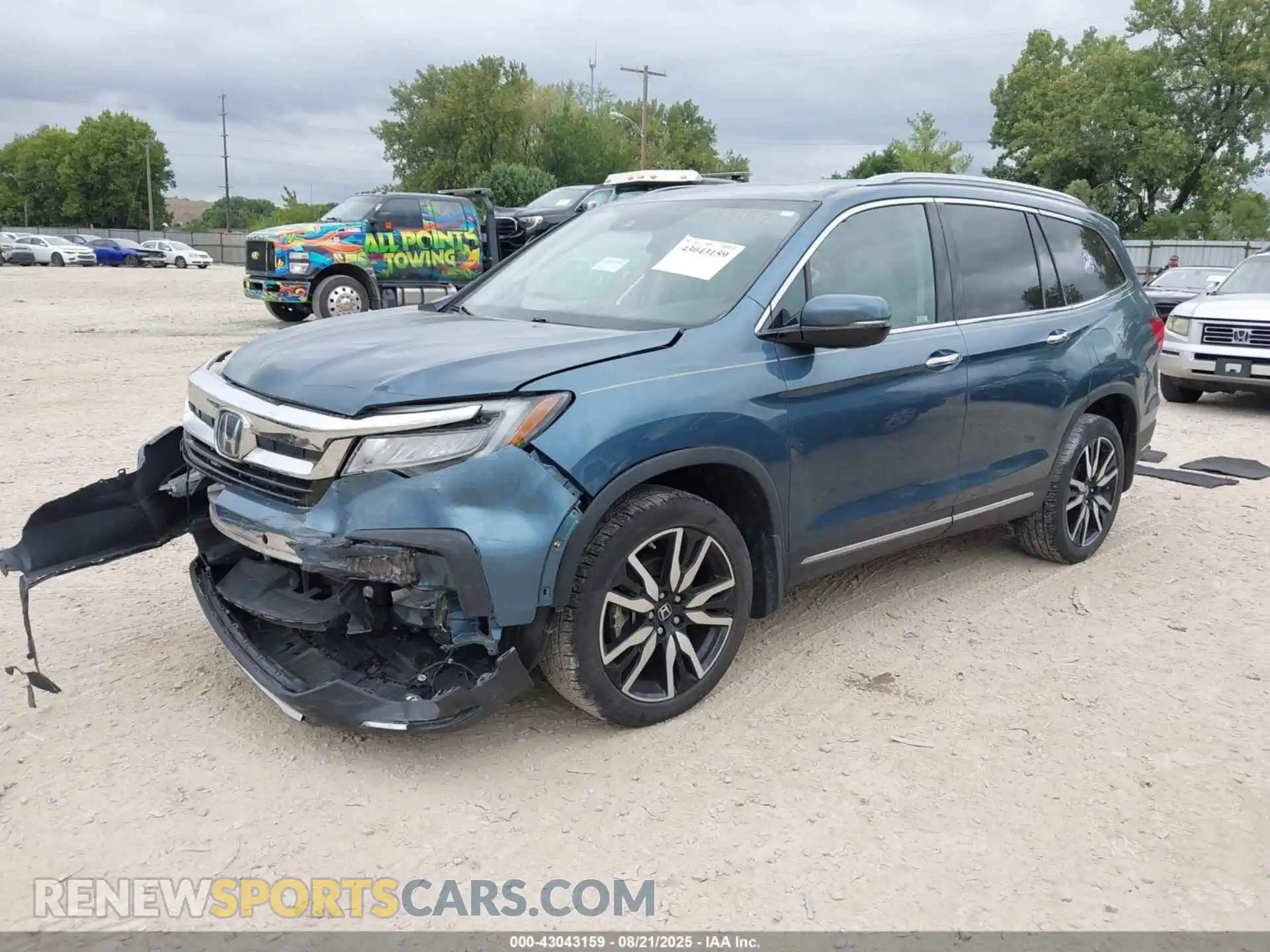 2 Photograph of a damaged car 5FNYF6H95MB080278 HONDA PILOT 2021