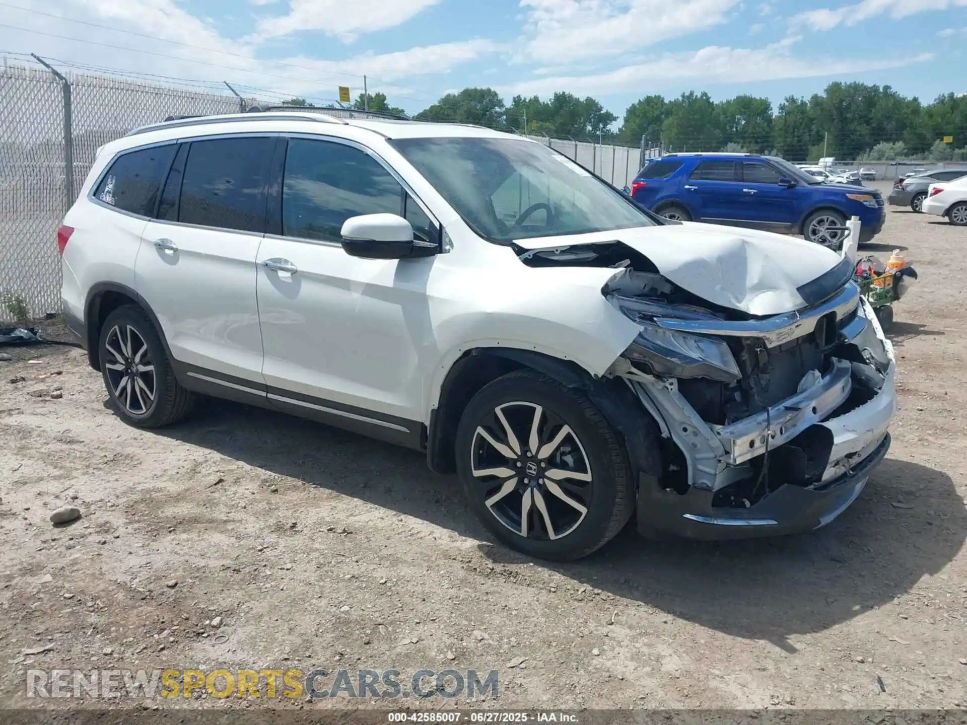 1 Photograph of a damaged car 5FNYF6H96MB030036 HONDA PILOT 2021