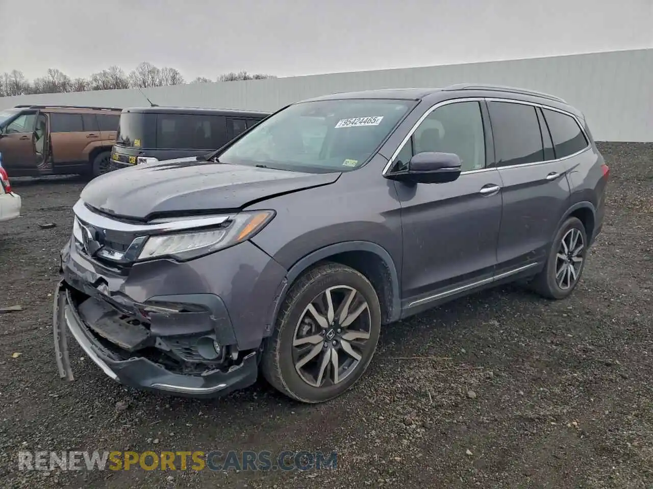 1 fotografías del automóvil dañado 5FNYF6H97MB084011 HONDA PILOT 2021