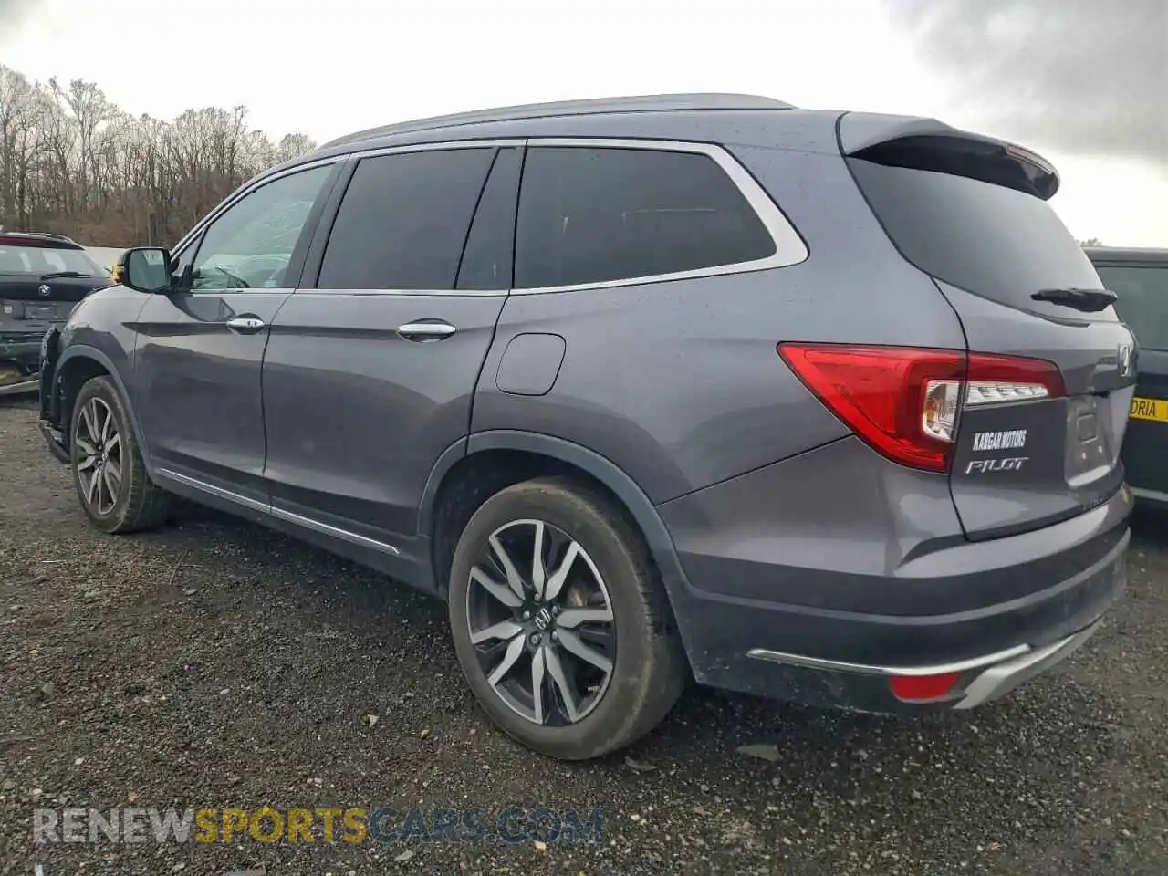 2 fotografías del automóvil dañado 5FNYF6H97MB084011 HONDA PILOT 2021
