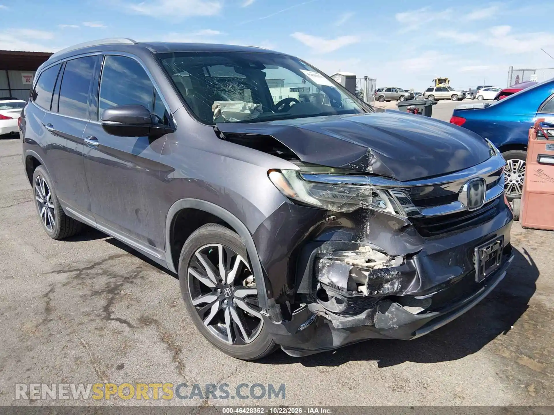 1 fotografías del automóvil dañado 5FNYF6H98MB020902 HONDA PILOT 2021