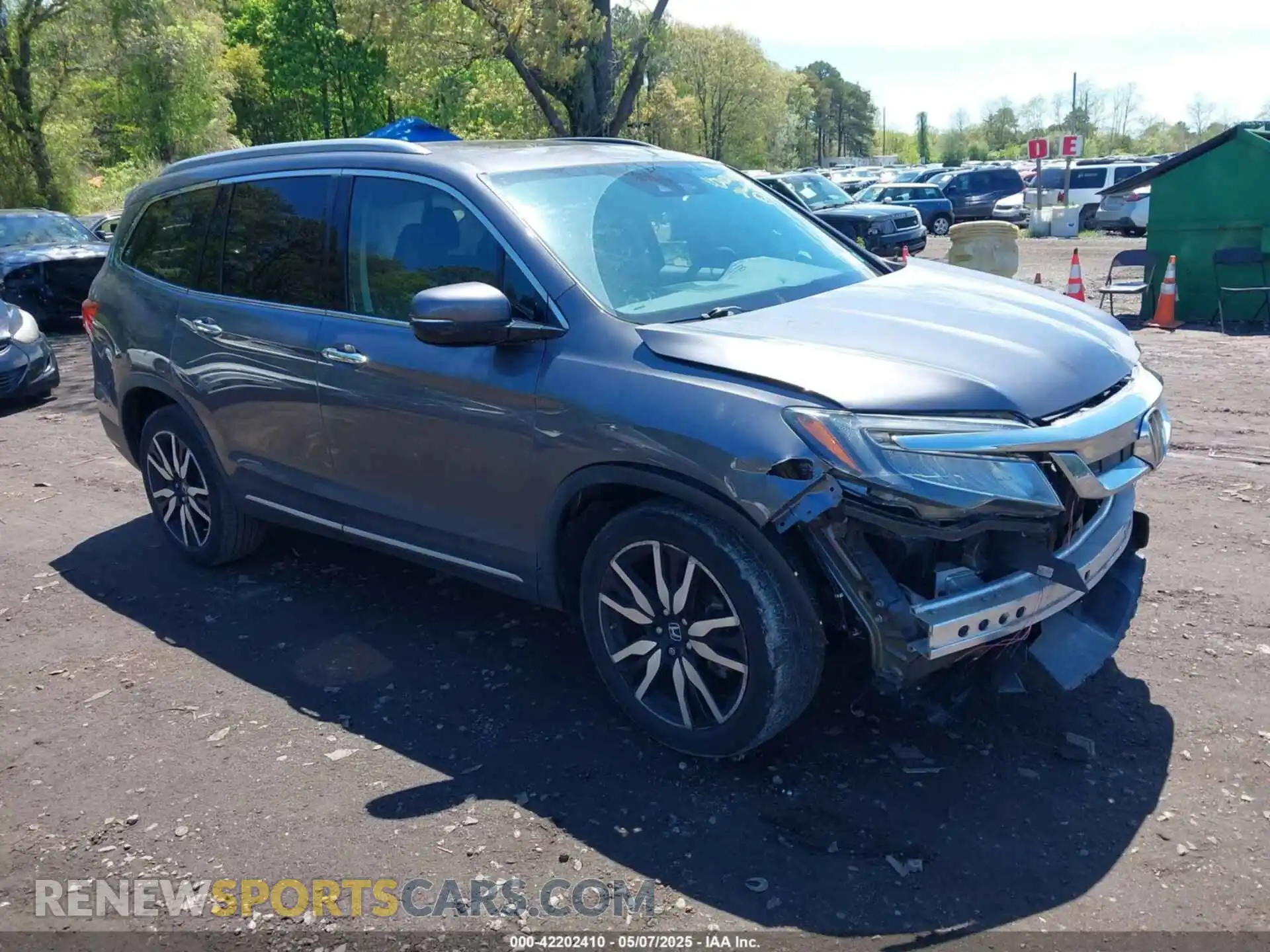 1 Фотография поврежденного автомобиля 5FNYF6H9XMB059037 HONDA PILOT 2021