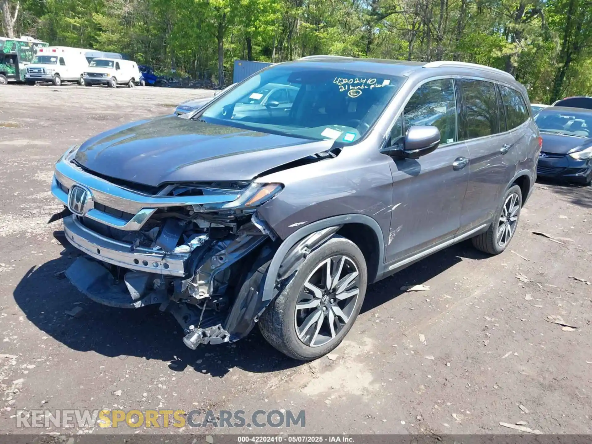 2 Фотография поврежденного автомобиля 5FNYF6H9XMB059037 HONDA PILOT 2021
