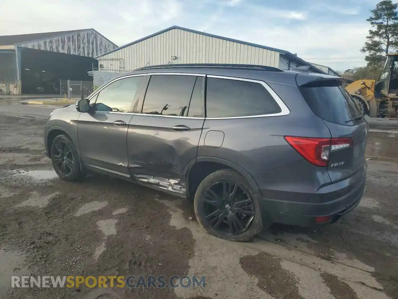 2 Photograph of a damaged car 5FNYF5H21NB016009 HONDA PILOT 2022