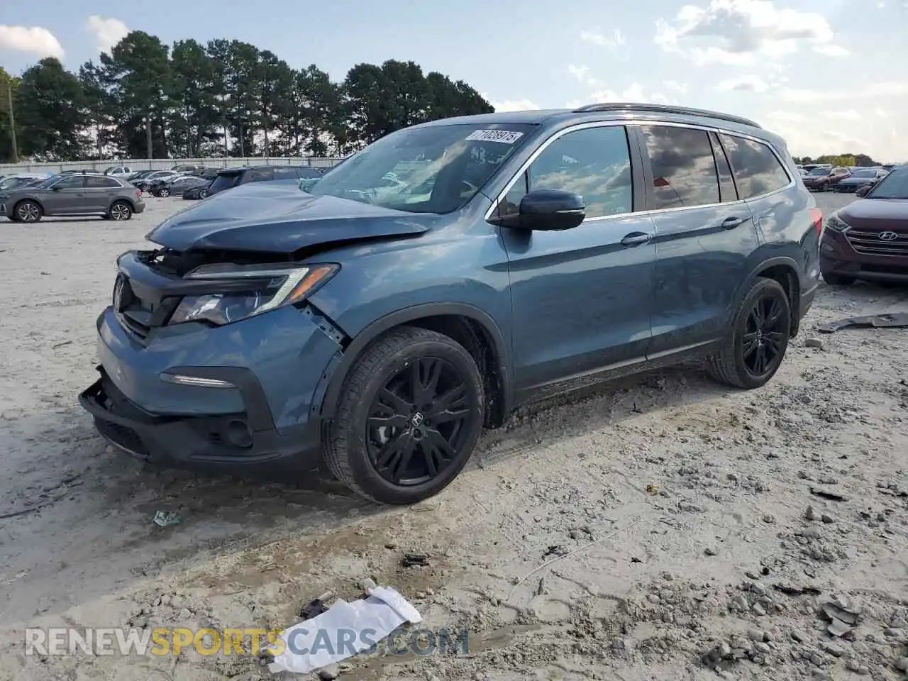 1 Photograph of a damaged car 5FNYF5H25NB001738 HONDA PILOT 2022
