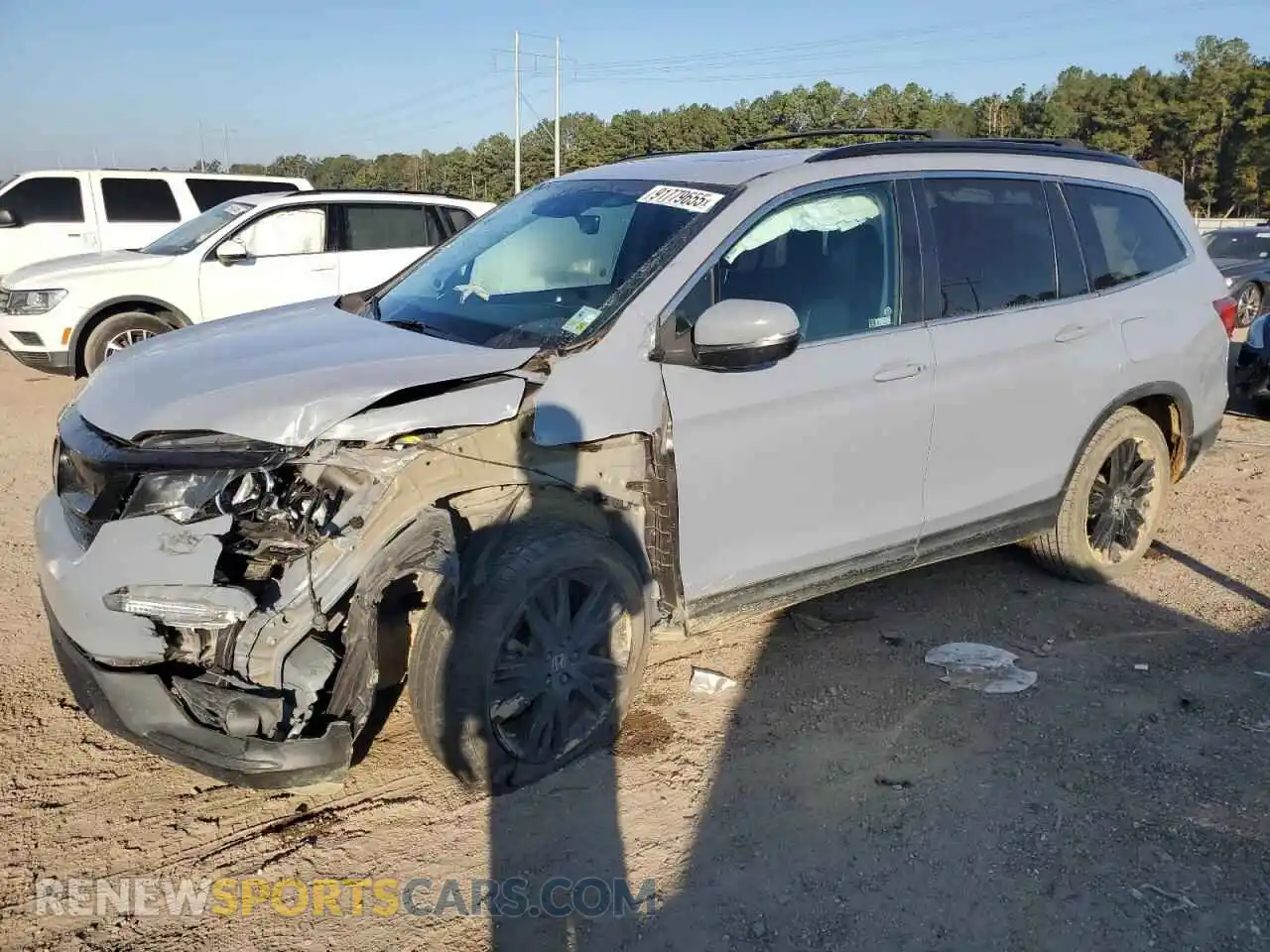 1 Photograph of a damaged car 5FNYF5H27NB020355 HONDA PILOT 2022