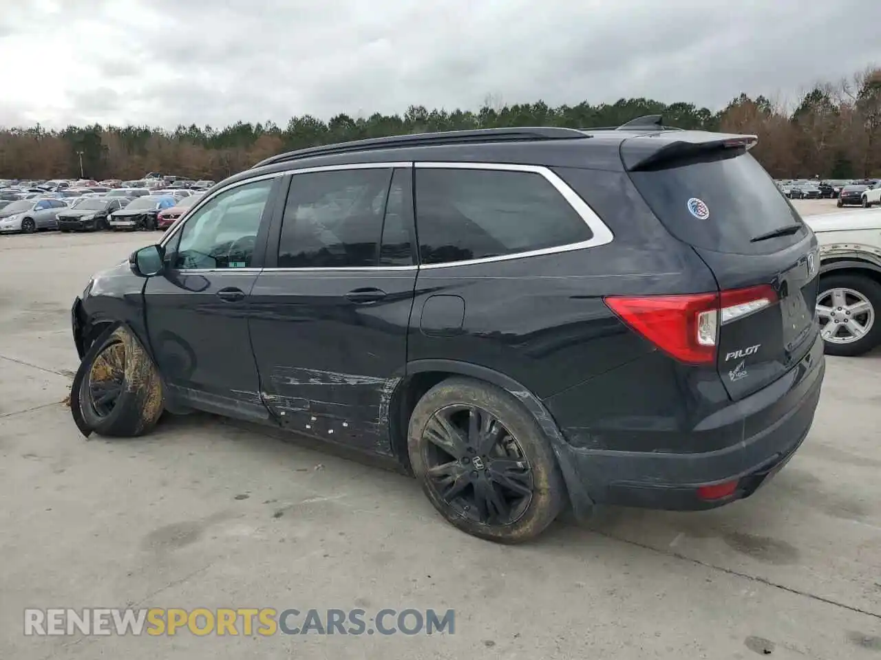 2 Photograph of a damaged car 5FNYF5H27NB027015 HONDA PILOT 2022