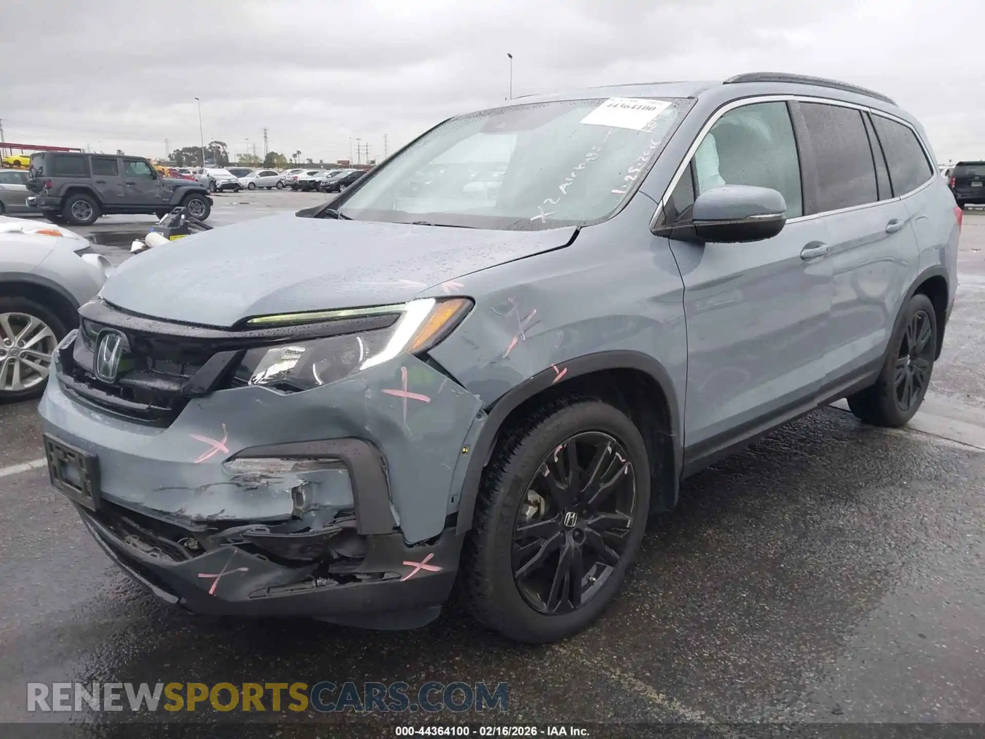 2 Photograph of a damaged car 5FNYF5H2XNB018017 HONDA PILOT 2022