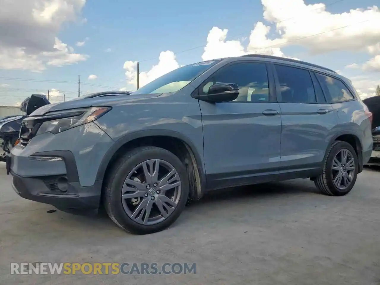 1 Photograph of a damaged car 5FNYF5H30NB030654 HONDA PILOT 2022