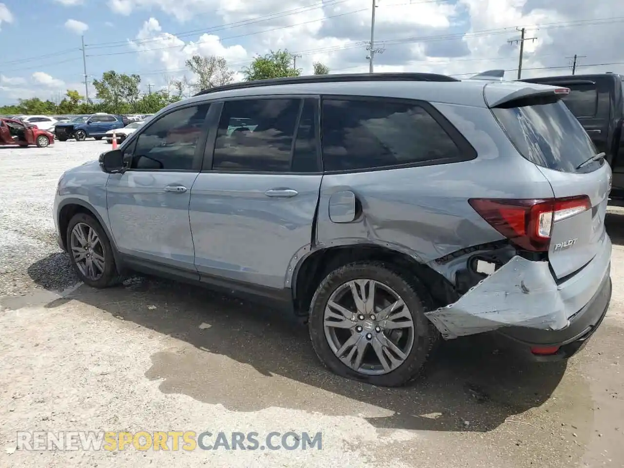 2 Photograph of a damaged car 5FNYF5H32NB030655 HONDA PILOT 2022