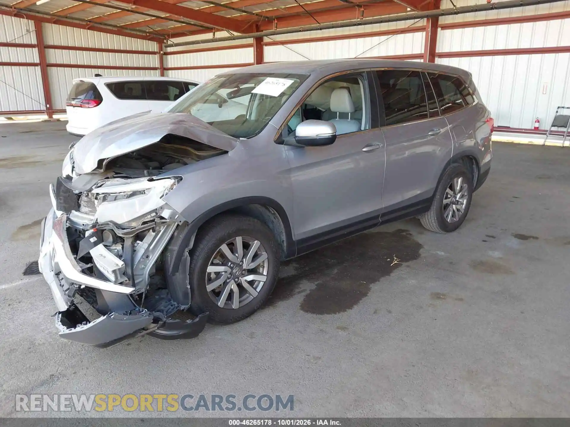 2 fotografías del automóvil dañado 5FNYF5H59NB007861 HONDA PILOT 2022