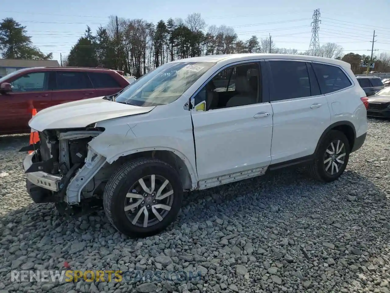 1 Photograph of a damaged car 5FNYF5H59NB016074 HONDA PILOT 2022