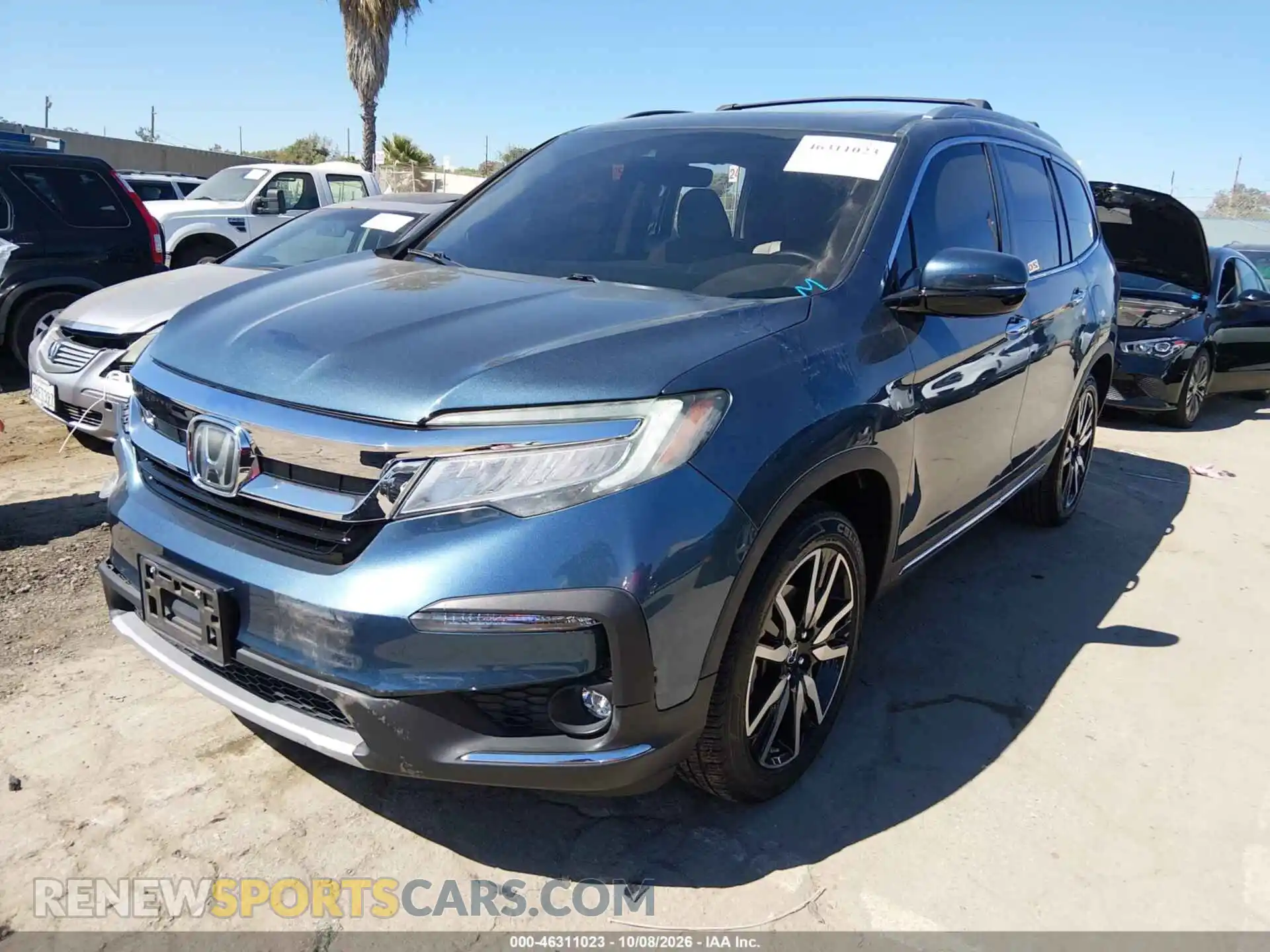 2 Photograph of a damaged car 5FNYF5H65NB024603 HONDA PILOT 2022