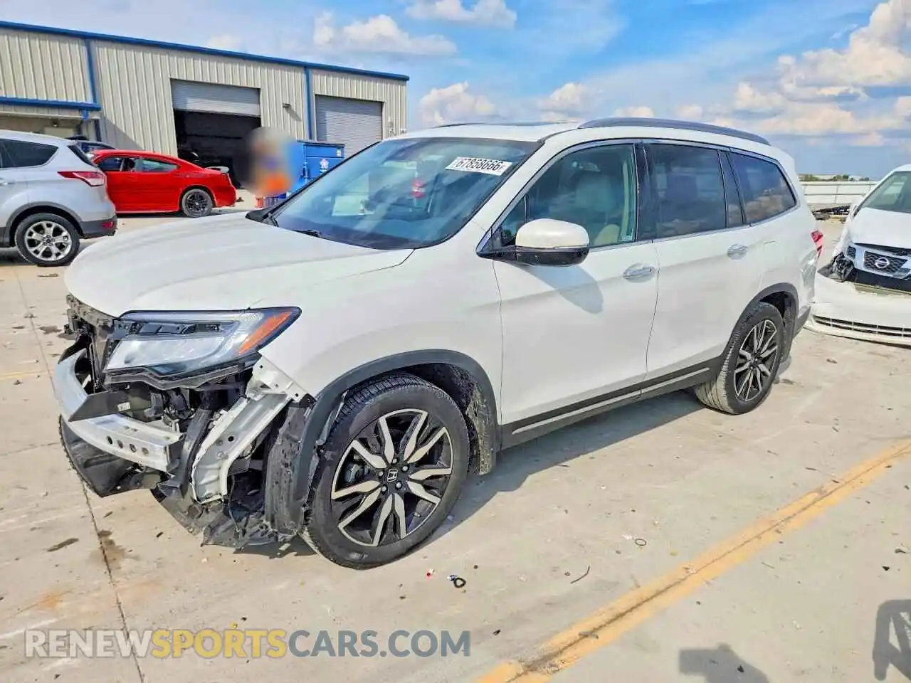 1 fotografías del automóvil dañado 5FNYF5H6XNB020062 HONDA PILOT 2022