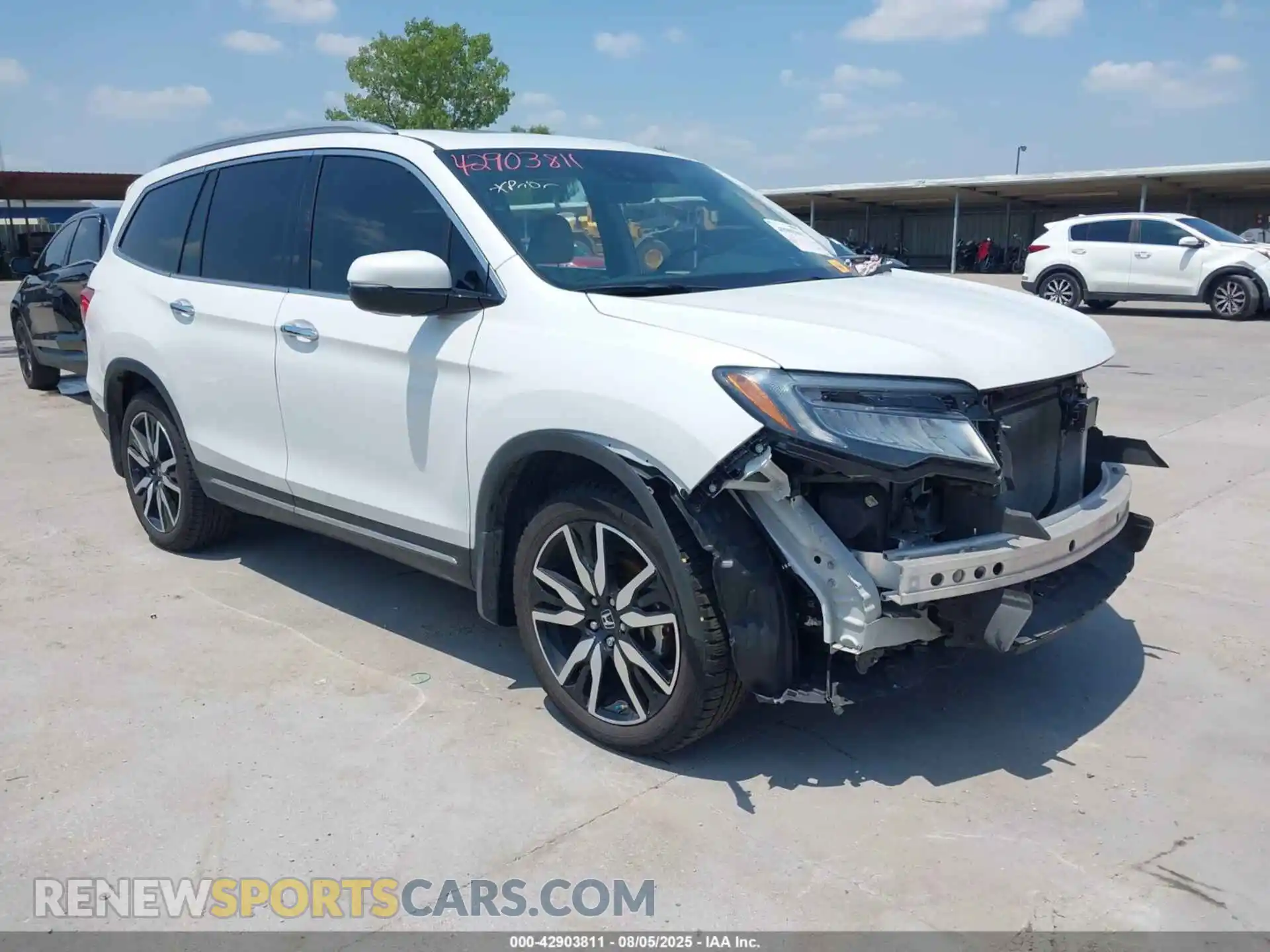 1 Photograph of a damaged car 5FNYF6H03NB088592 HONDA PILOT 2022