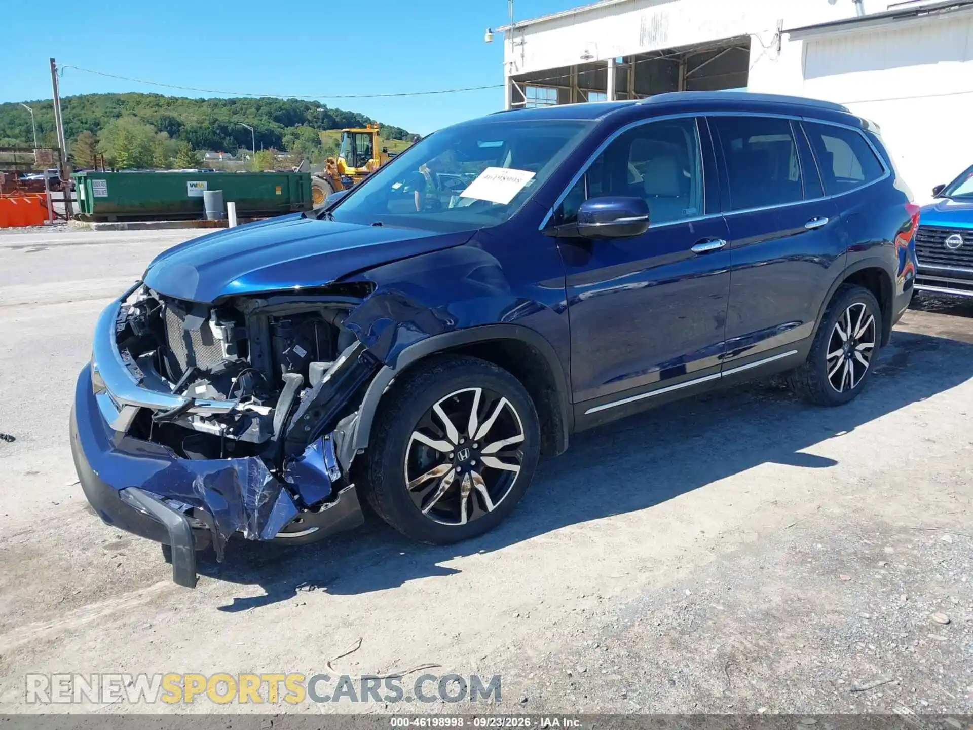2 Photograph of a damaged car 5FNYF6H05NB004269 HONDA PILOT 2022