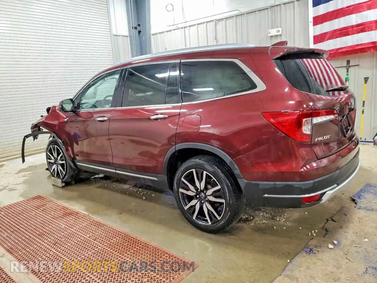 2 Photograph of a damaged car 5FNYF6H06NB074847 HONDA PILOT 2022