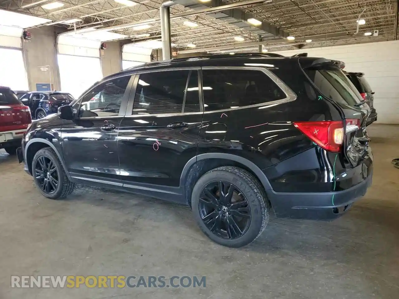 2 Photograph of a damaged car 5FNYF6H20NB014029 HONDA PILOT 2022