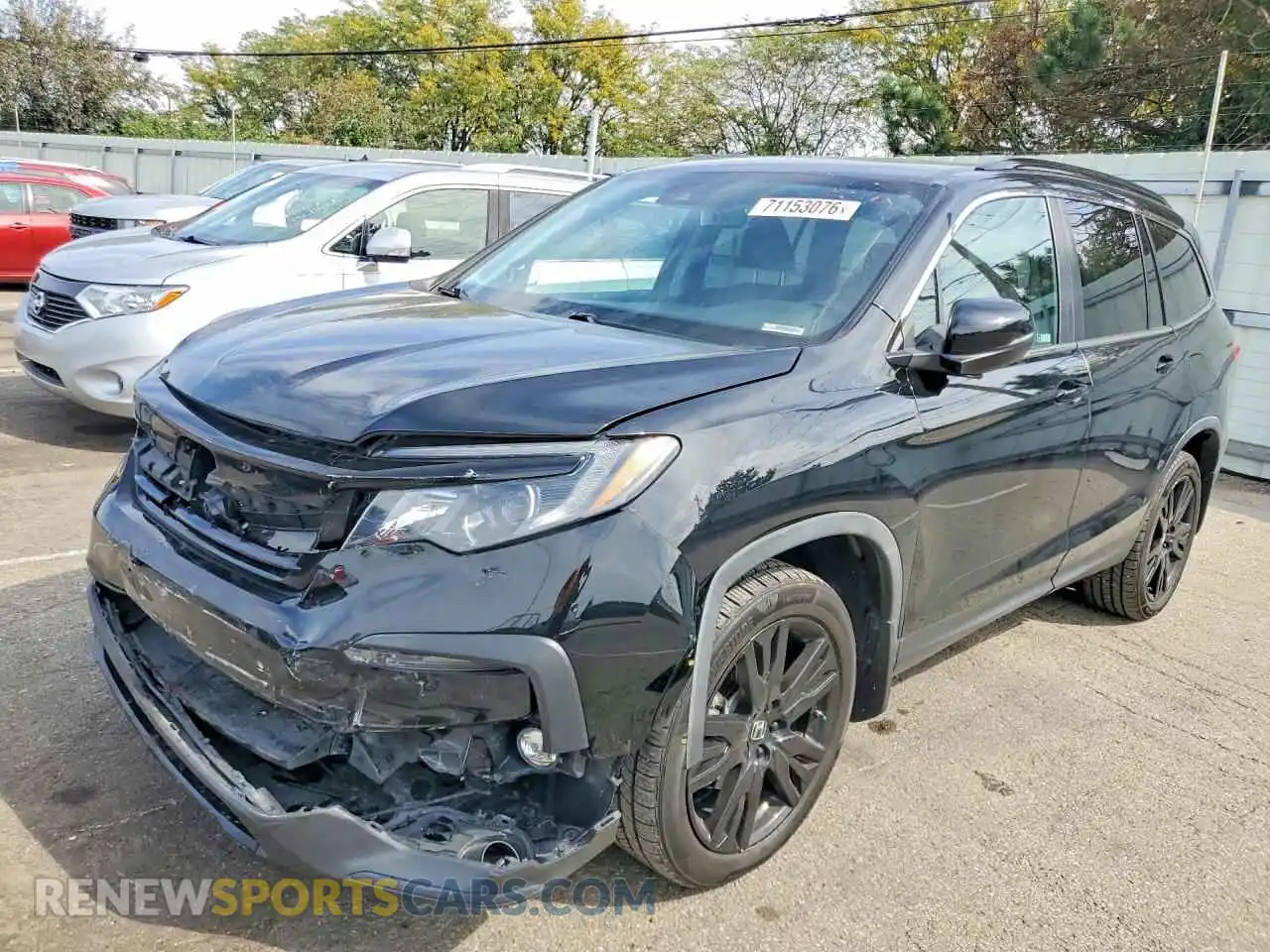 1 Photograph of a damaged car 5FNYF6H20NB014094 HONDA PILOT 2022