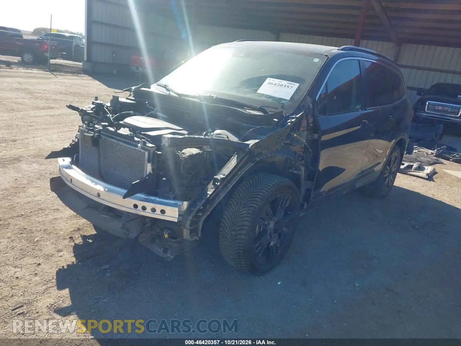 2 Photograph of a damaged car 5FNYF6H21NB054247 HONDA PILOT 2022
