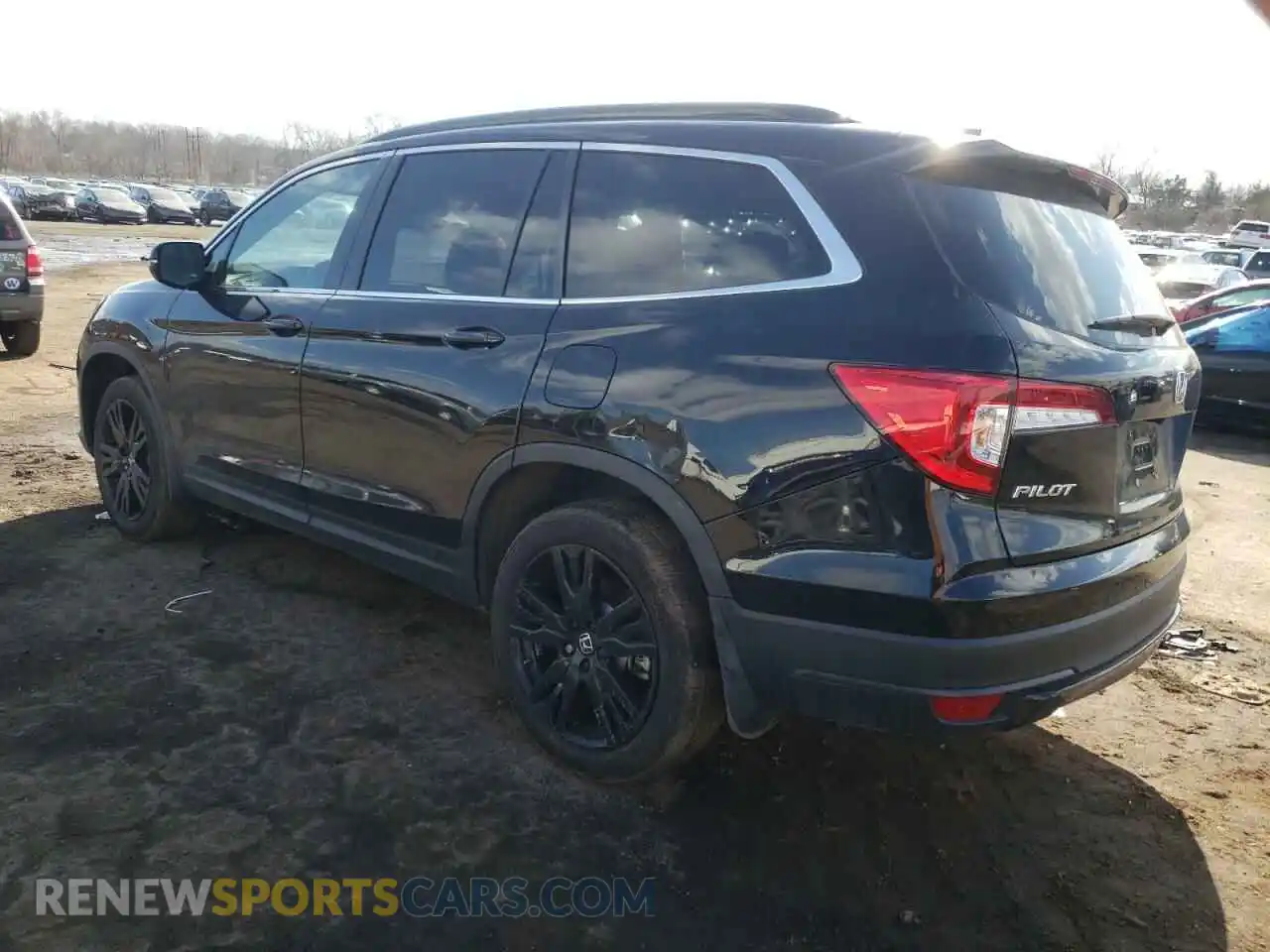 2 Photograph of a damaged car 5FNYF6H21NB094599 HONDA PILOT 2022